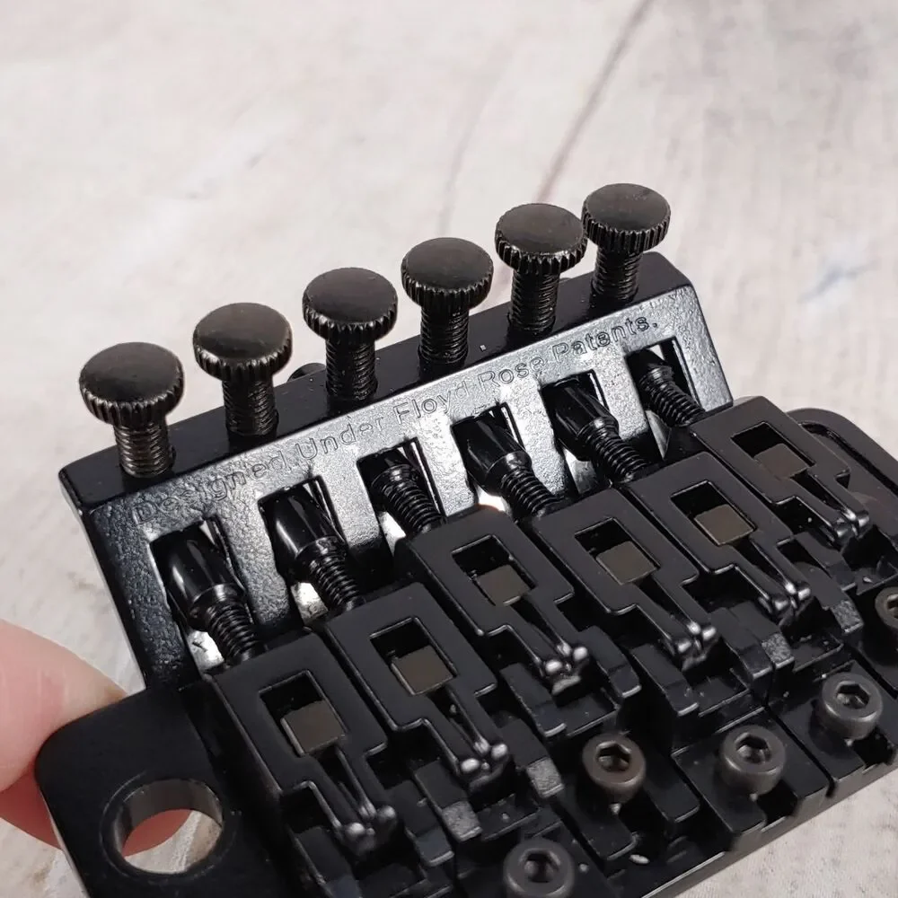 XtremeAmazing Double Lock Rose Electric Guitar Bridge Tremolo System Black NEW